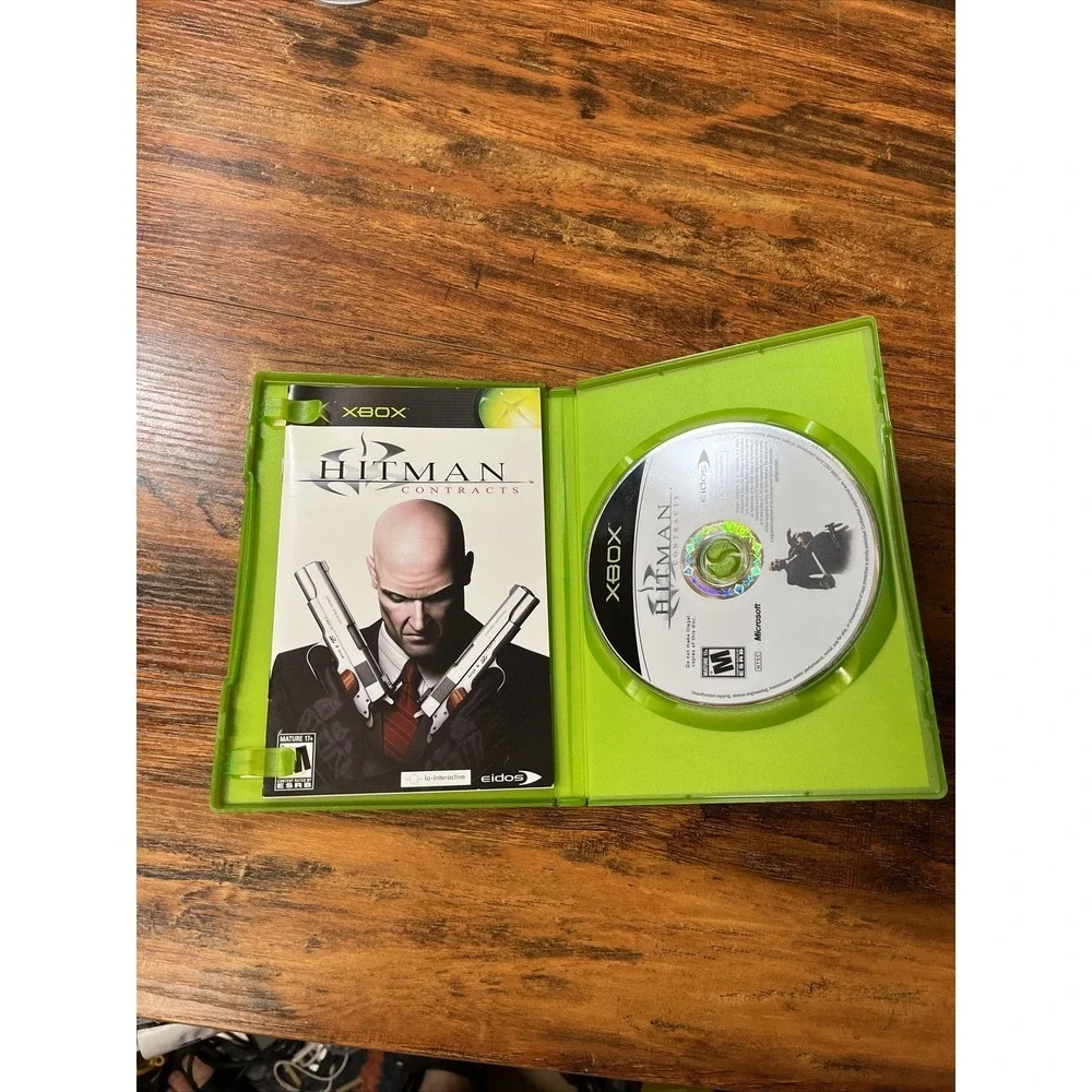 Hitman Contracts Xbox Original Game Case Manual Eidos 20015 Stealth Action